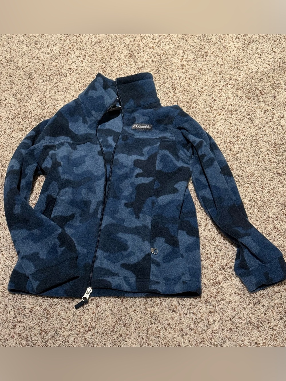 Columbia Kids' Blue Camo Fleece Jacket